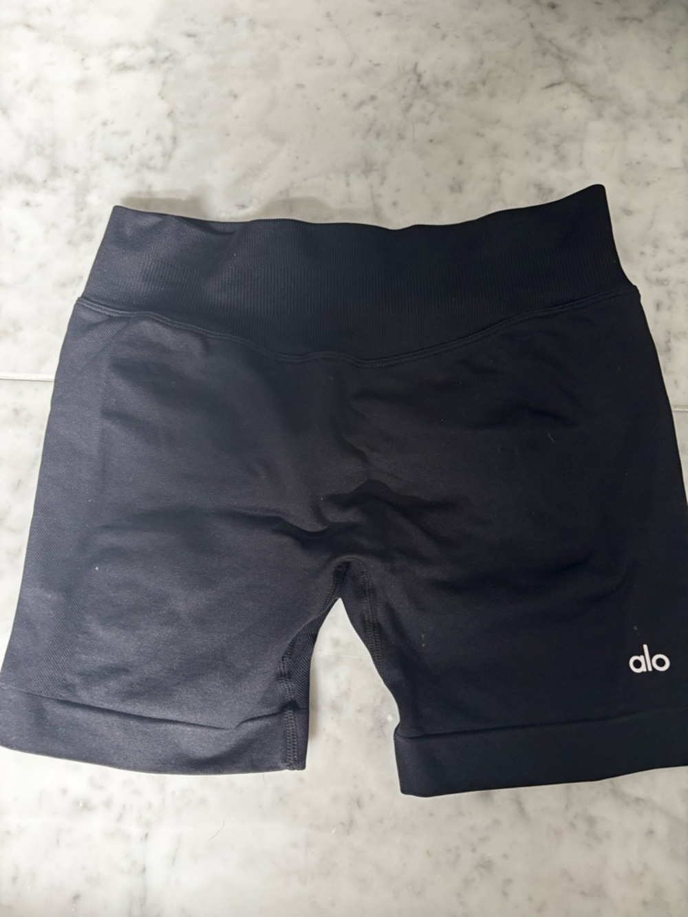 ALO Black Black Compression Shorts w/ flattering back seam
**Never Worn **